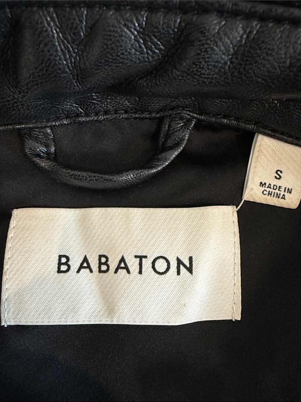 Babaton Black Faux Leather Jacket - Small - Picture 2 of 5